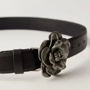 Free People | Accessories | Aurora Leather Flower Belt  display picture 3